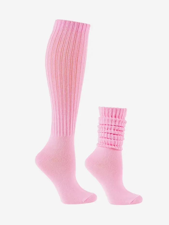 Chaussettes de cuisse monochromes pour femmes