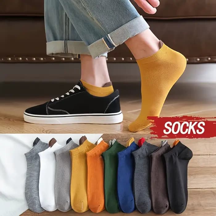 Chaussettes Courtes en Coton pour Homme