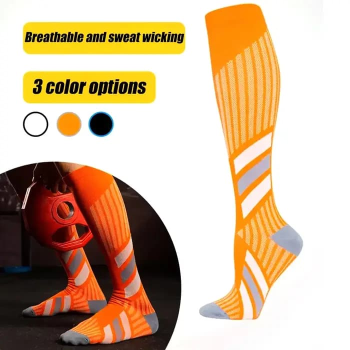 1 paire de chaussettes à haute Compression pour hommes et femmes
