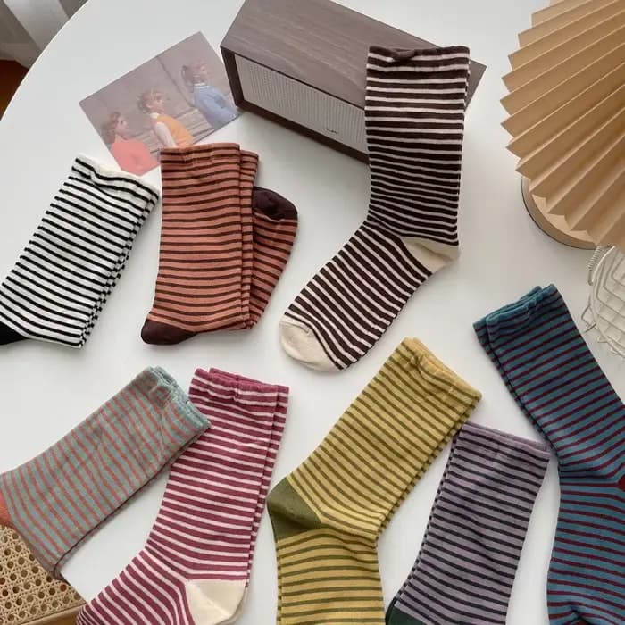 Chaussettes esprit en coton français