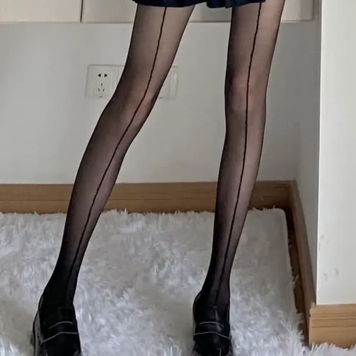 Collants noirs 20D transparents pour femmes