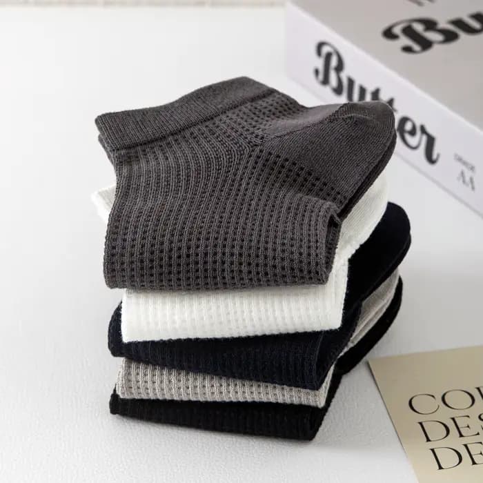 Chaussettes Légères en Coton Respirant et Solide pour Homme