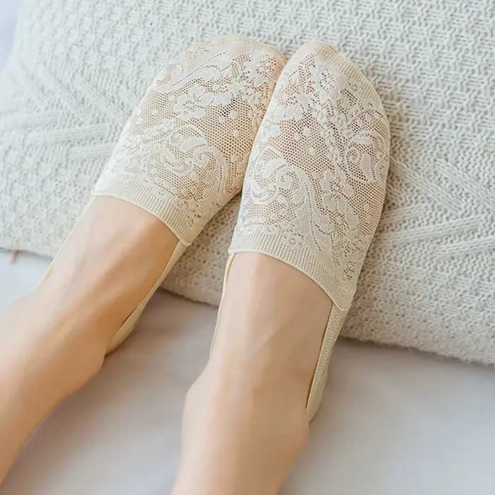 Chaussettes Bateau en Dentelle pour Femme