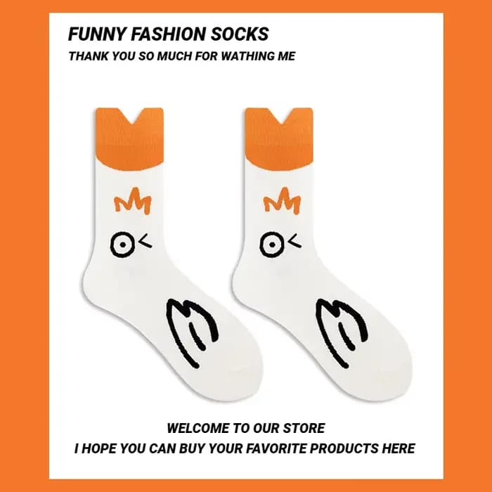 Chaussettes de dessin animé pour femmes