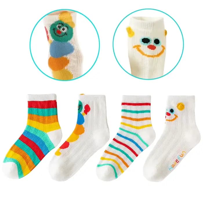 Chaussettes tube en maille pour enfants