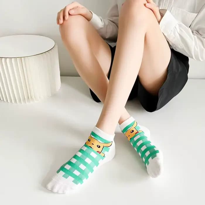 5 paires de chaussettes courtes pour femmes