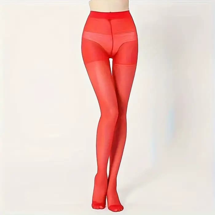 1 paire de collants taille haute pour femmes