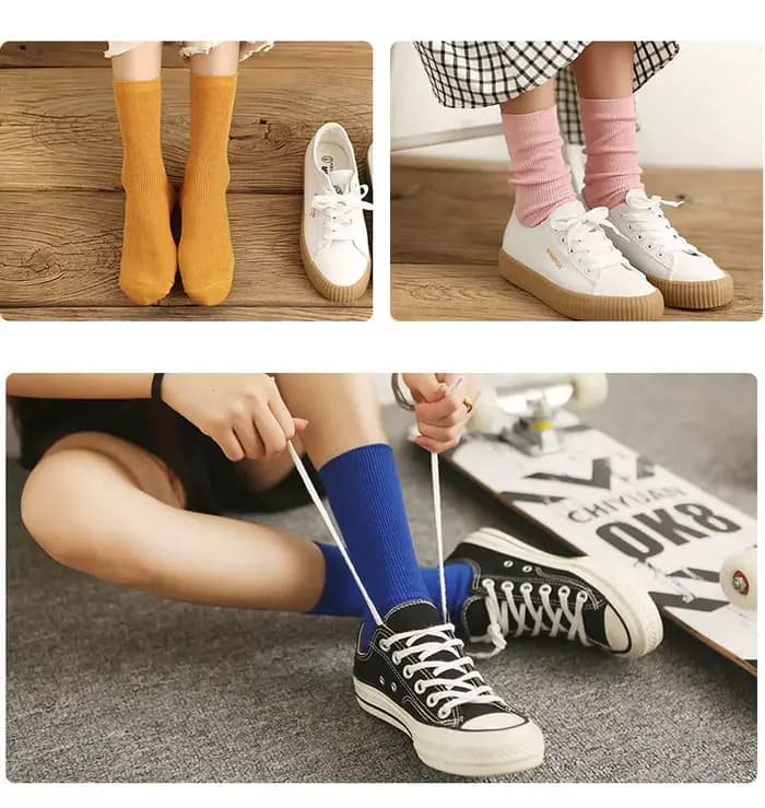 Chaussettes amples en coton pour femmes