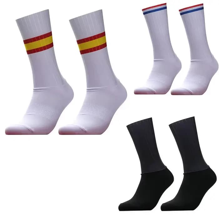 Chaussettes de cyclisme à rayures Aero