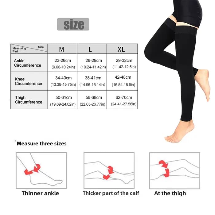 Bas de compression haute pour femmes et hommes