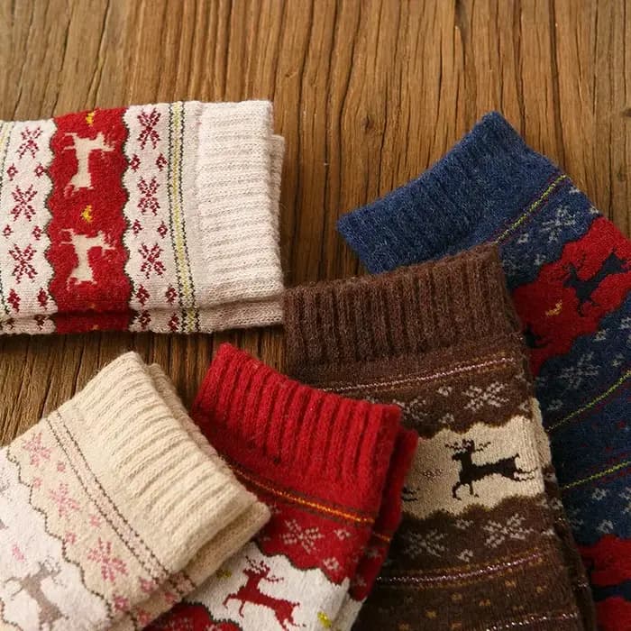 Chaussettes Chaudes Imprimées pour Femme