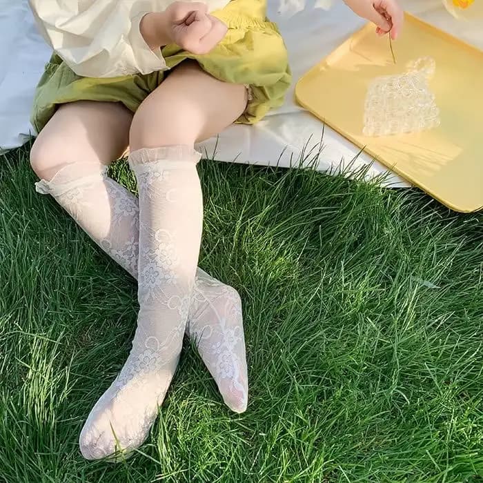 Chaussettes coréennes en dentelle pour filles