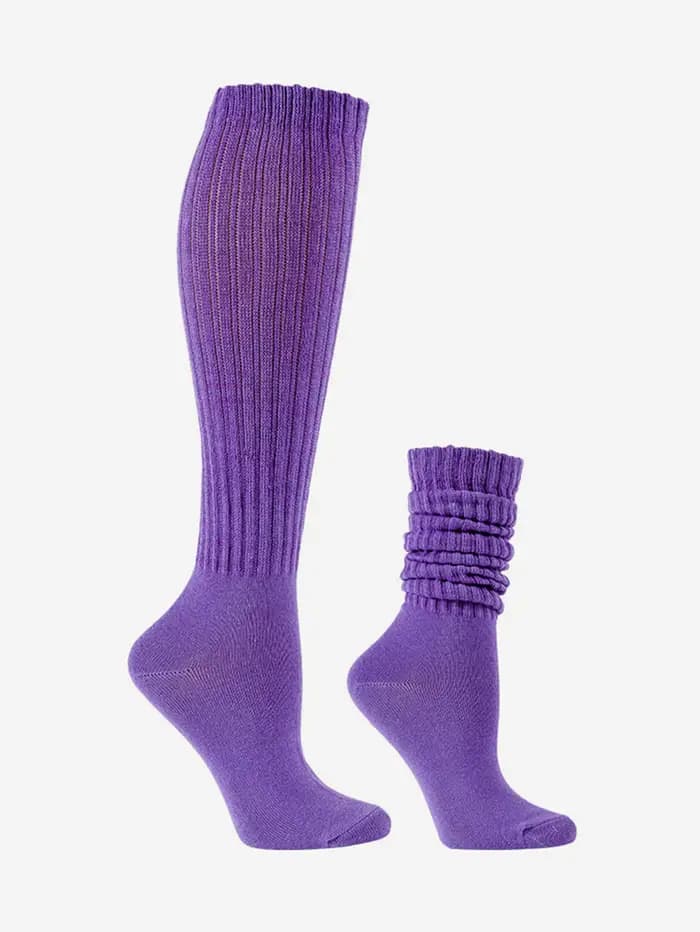 Chaussettes de cuisse monochromes pour femmes
