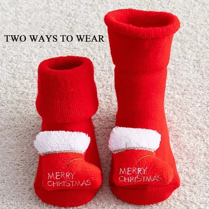 Chaussettes de noël pour bébé fille