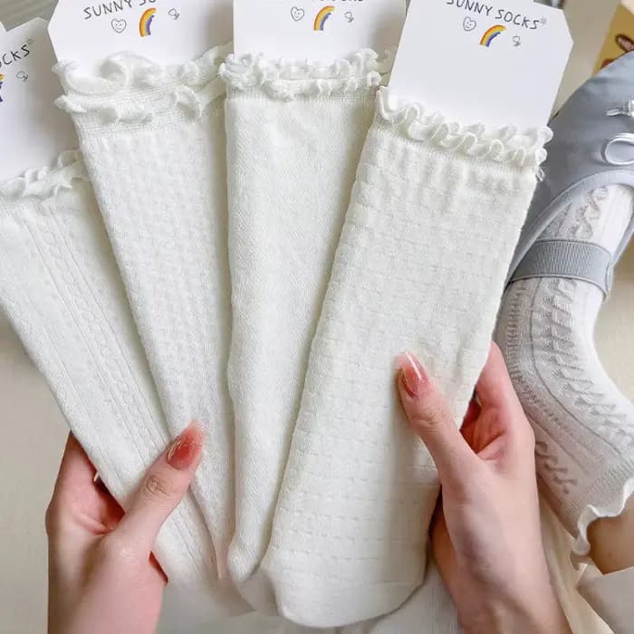 Femmes Lolita chaussettes mode Sexy équipage