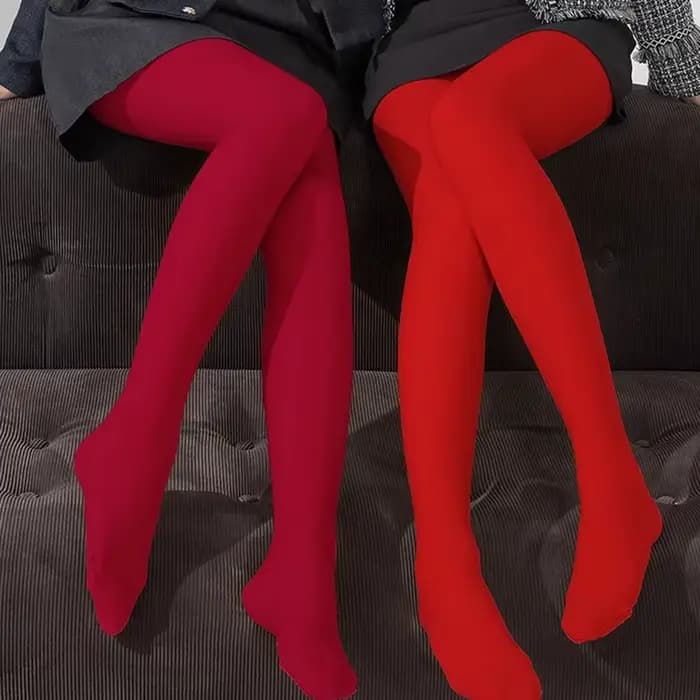 Collants rouges bas Slim