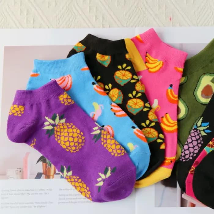Chaussettes femme, design fruit