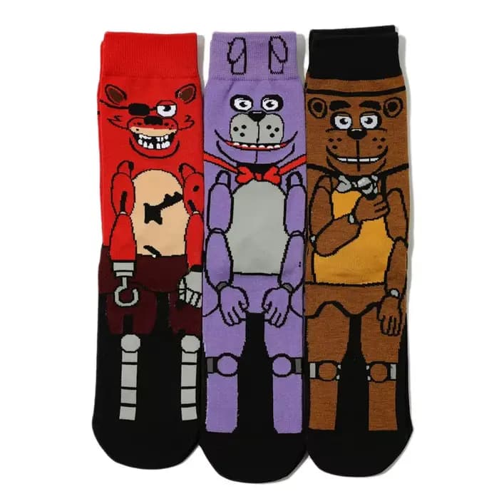 1 paire de chaussettes à col rond pour hommes, avec personnages de dessins animés, amusantes, originales, mignonnes, colorées, styles été et printemps