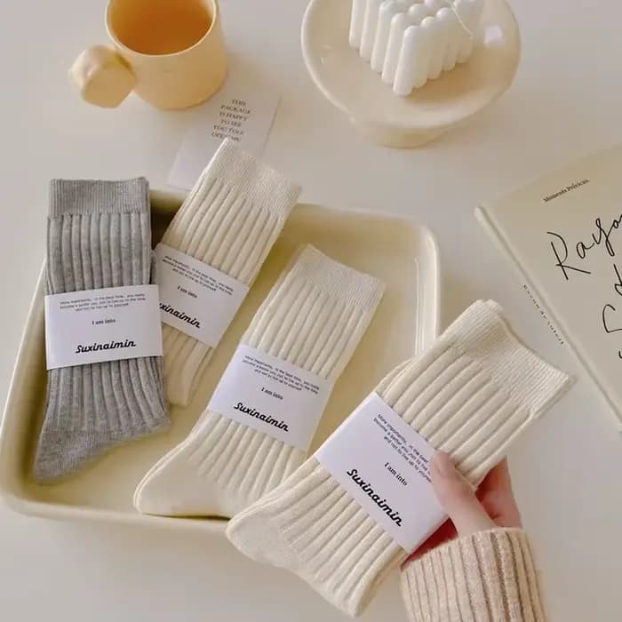 Chaussettes en coton Harajuku pour femmes