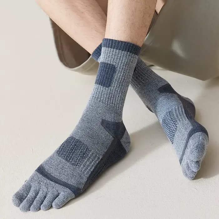 3 paires de chaussettes à orteils en polaire pour hommes