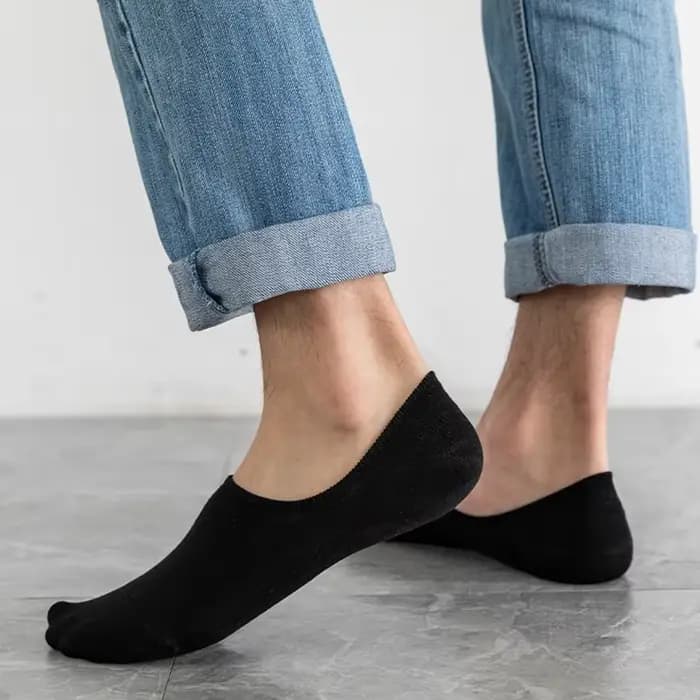 5 paires de chaussettes bateau en coton pour hommes