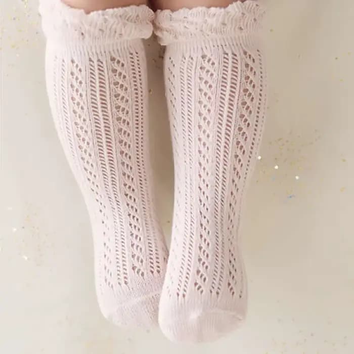 Chaussettes respirantes en maille de coton pour bébé