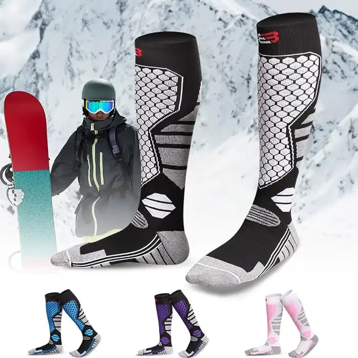 GTUBIKE nouveau hiver chaud chaussettes de Ski anti-dérapant épaissi Compression Snowboard
