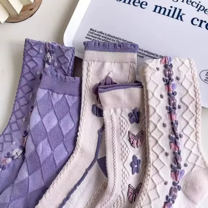 5/10 paires de chaussettes à col rond pour femmes