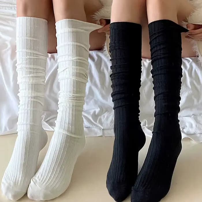 JK – chaussettes hautes aux genoux pour femmes