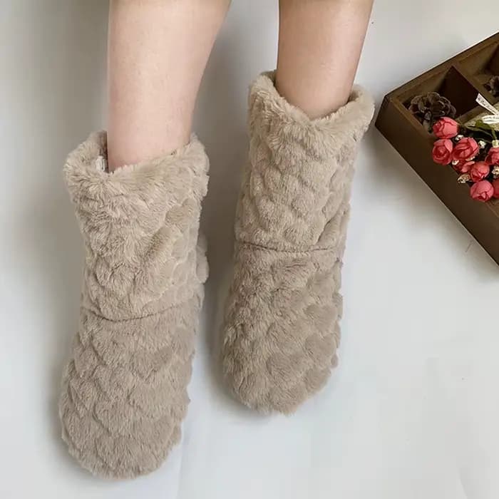 Chaussettes Thermiques Épaisses Homme Femme Hiver Chaudes Douces et Épaissies en Velours