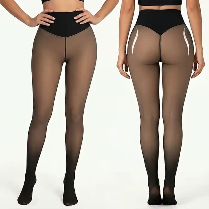 Collants thermiques grande taille pour femmes