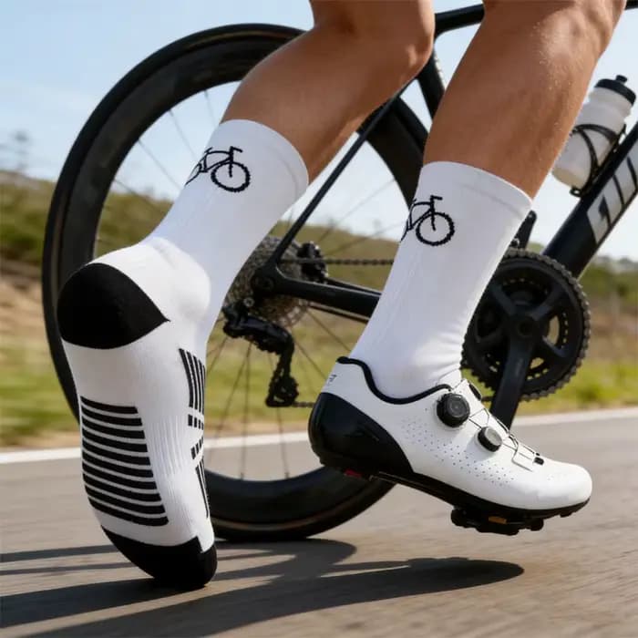 Chaussettes de cyclisme pour vélo de montagne, respirantes, à séchage rapide, extensibles, pour vélo de route, Sports de plein air, course, course à pied