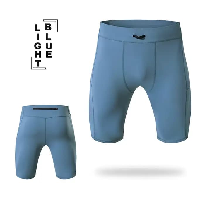 Shorts de Compression pour hommes, collants de musculation à séchage rapide, Leggings de Fitness, taille élastique, bas de Sport, short de course pour hommes