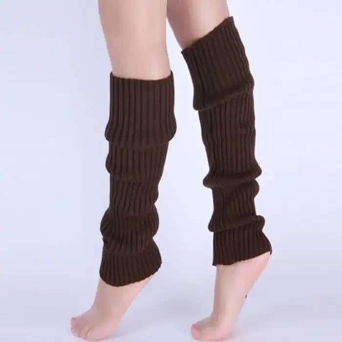Jambières classiques en tricot côtelé