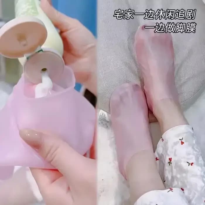 1 paire de chaussettes de soin des pieds en Silicone