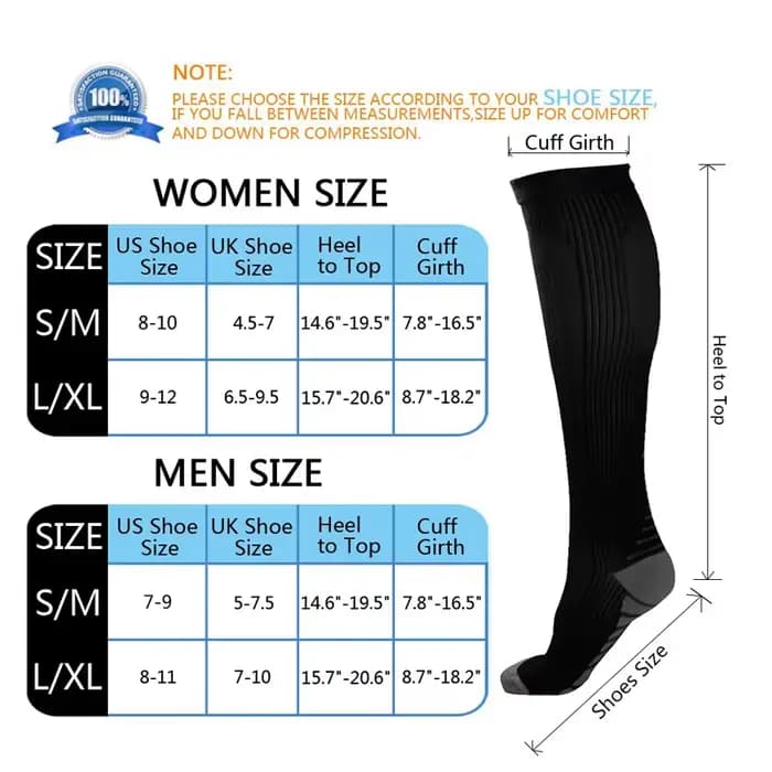 Bas de Compression pour hommes et femmes