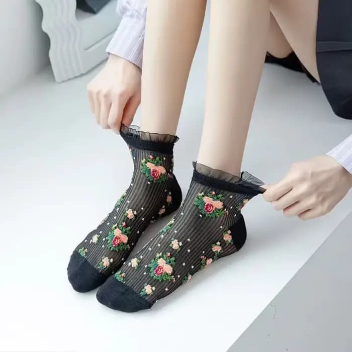 Chaussettes en coton ultra-fines pour femmes