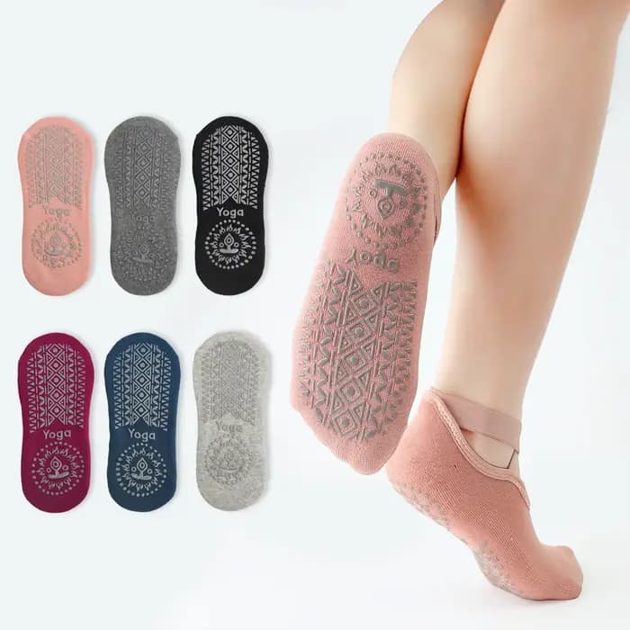 Chaussettes de Yoga avec bretelles croisées