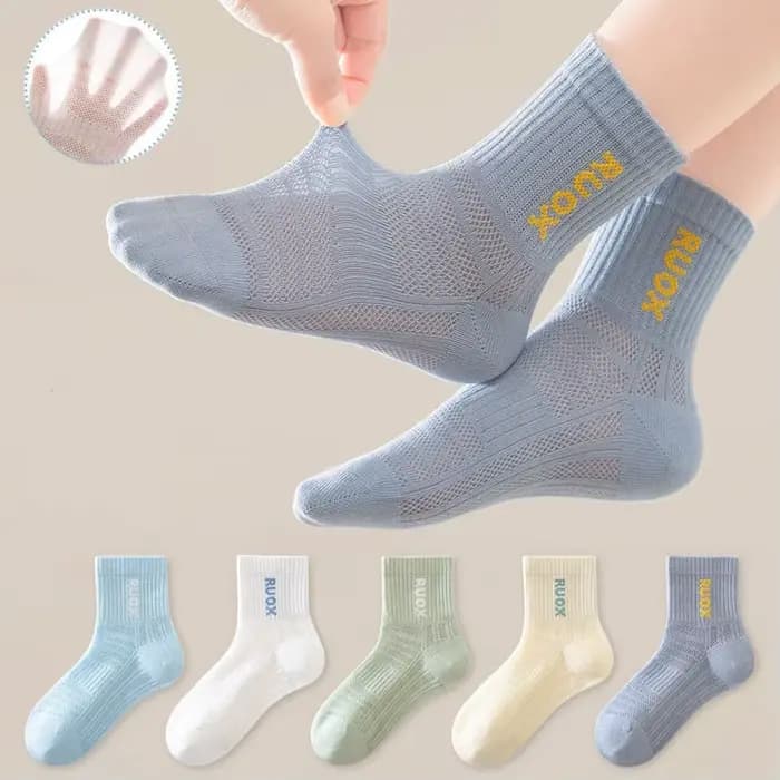 5 paires/ensemble de chaussettes d'été pour enfants