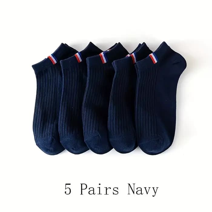 5 paires de chaussettes basses pour hommes