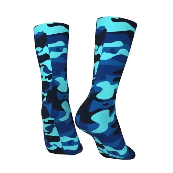 DulCamSolomon-Chaussettes camouflage militaire bleu marine pour hommes et femmes