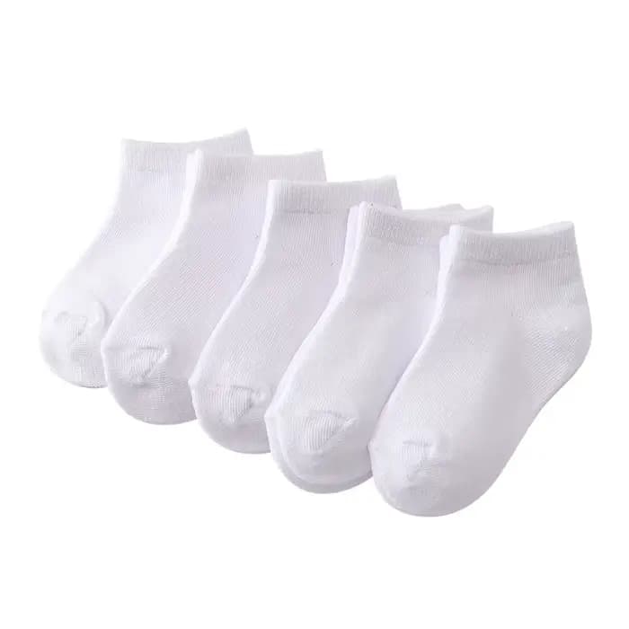 Chaussettes courtes blanches pour enfants