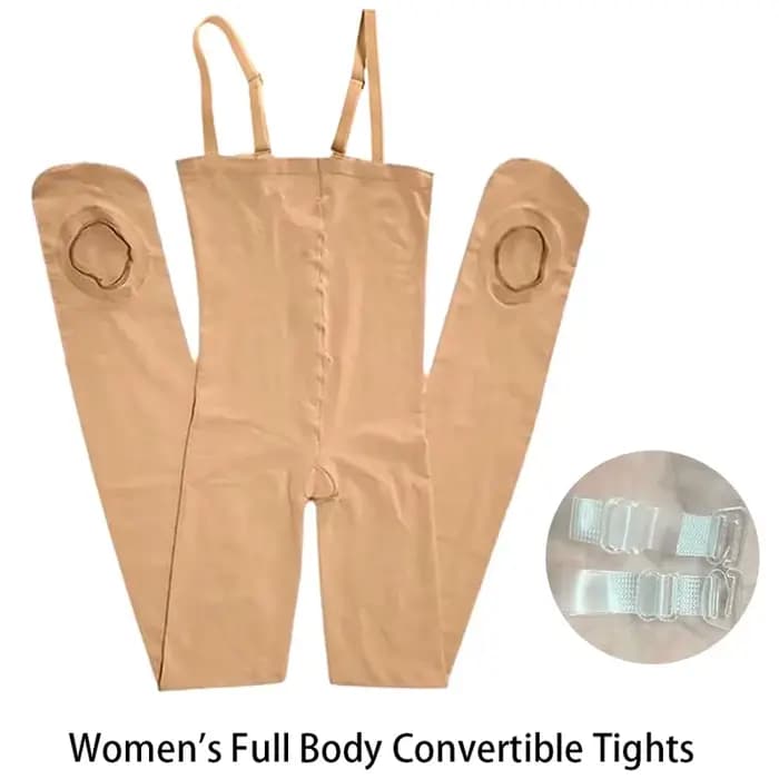Collants de ballet complets collants convertibles nus collants de danse doux collants de danse nue bas bretelles transparentes et nues