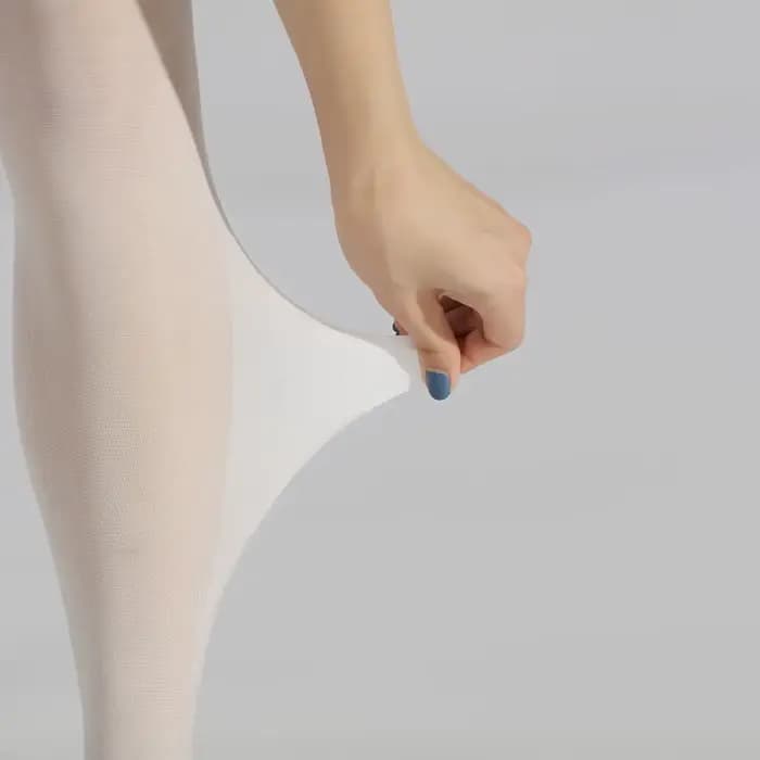 1 paire de collants blancs pour femmes