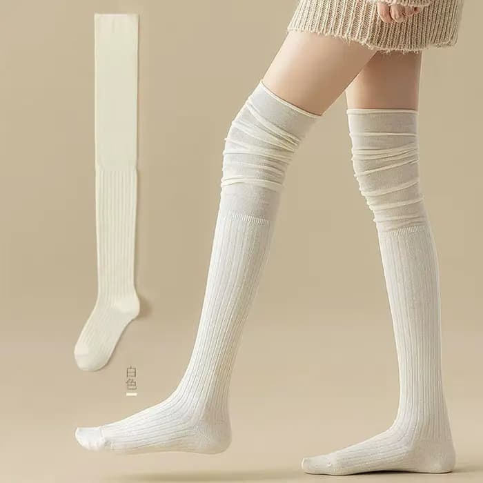 1/4 paires de chaussettes hautes pour femmes