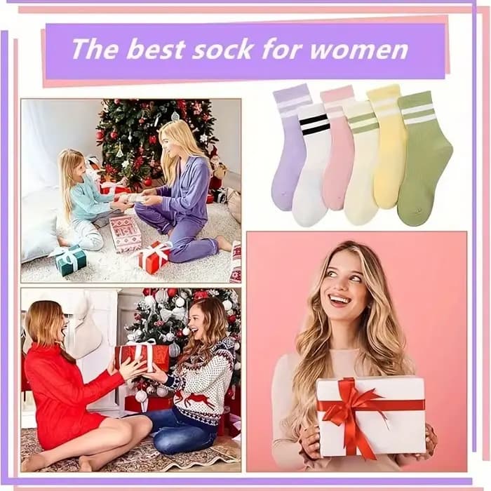 6 paires de chaussettes femmes