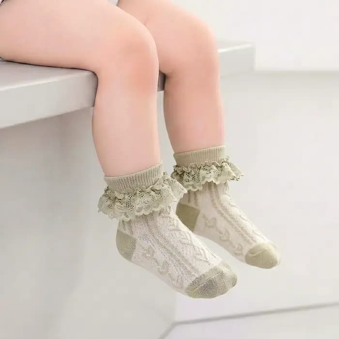 Chaussettes en coton pour bébés filles