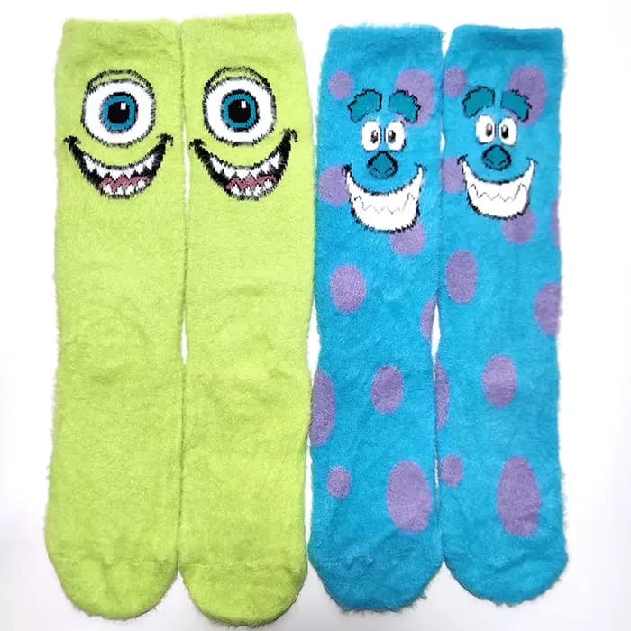 Chaussettes Disney amusantes en velours et fourrure de vison pour femmes