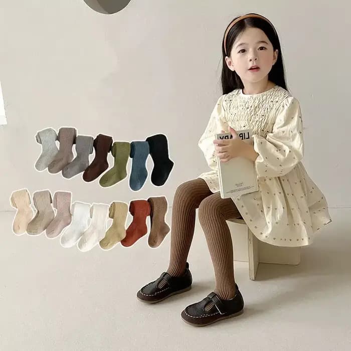 Collants en coton pour filles de 1 à 8 ans
