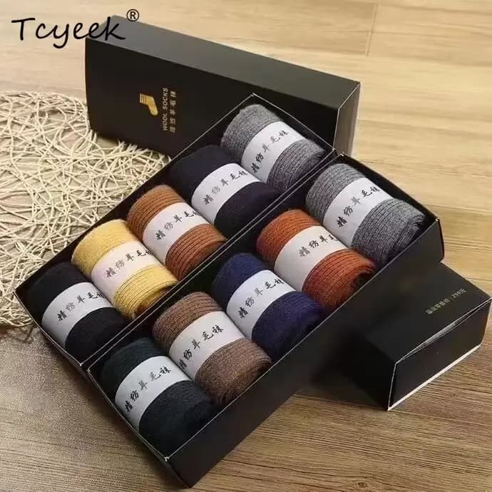 Haute qualité 100% cachemire laine chaussettes femmes hiver très chaud homme